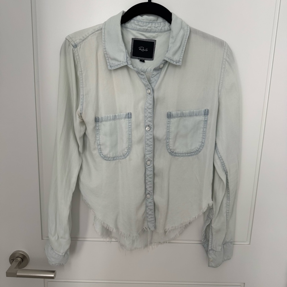 Rails Denim Light Blue Casual Shirt